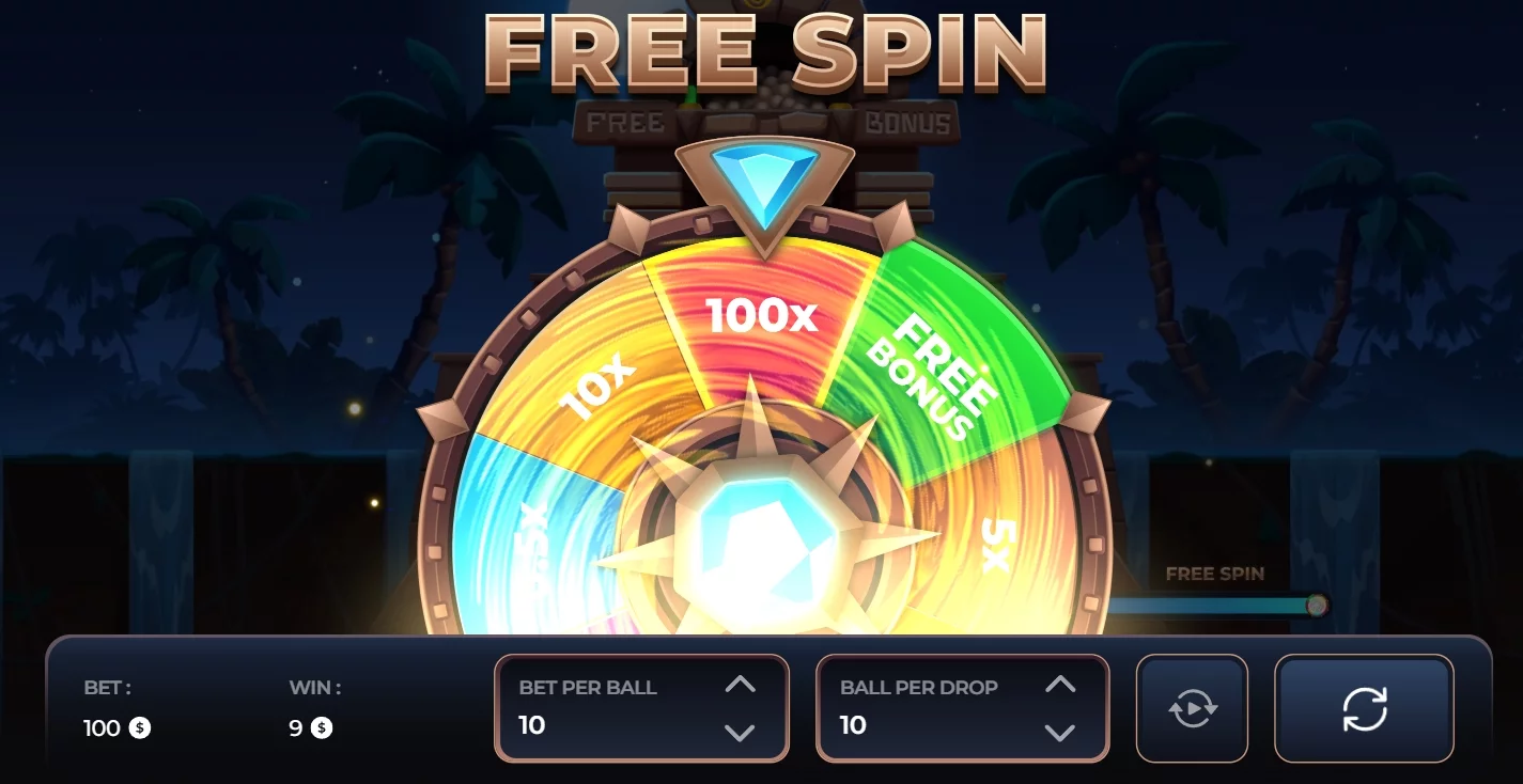 Free Spin en Plinko Aztec 1000